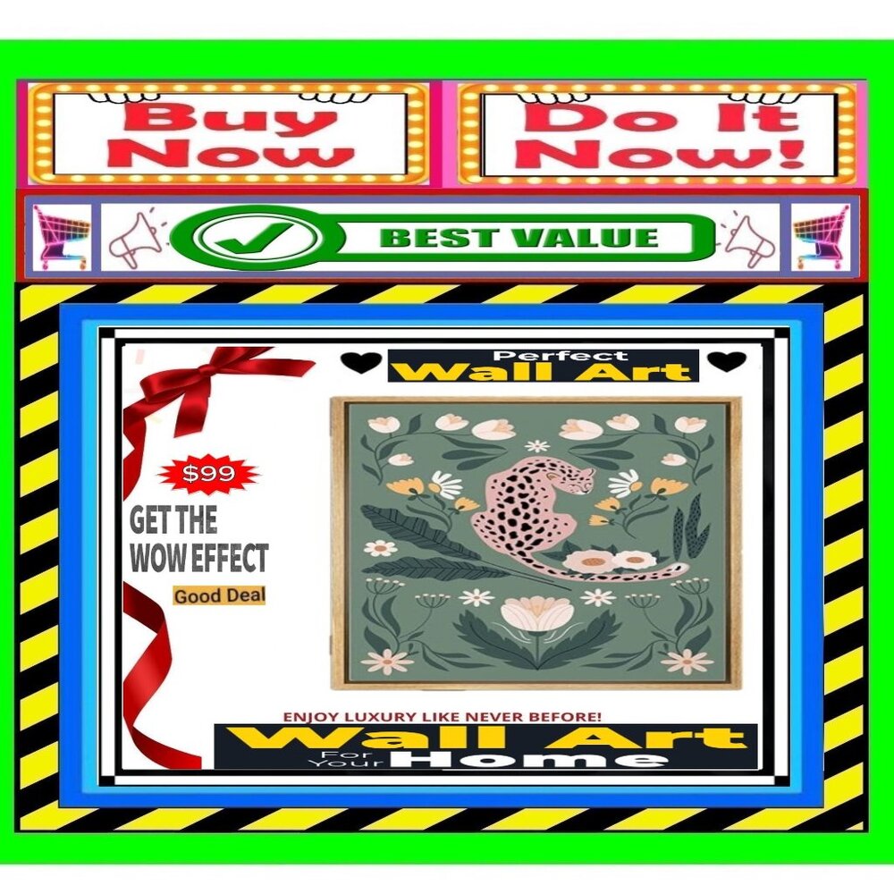 ✅ CANVAS PRINT Gallery ➕🆒 WALL ART Botanical FRAME ARTWORK 🟢💸BUY NOW‼️🟢